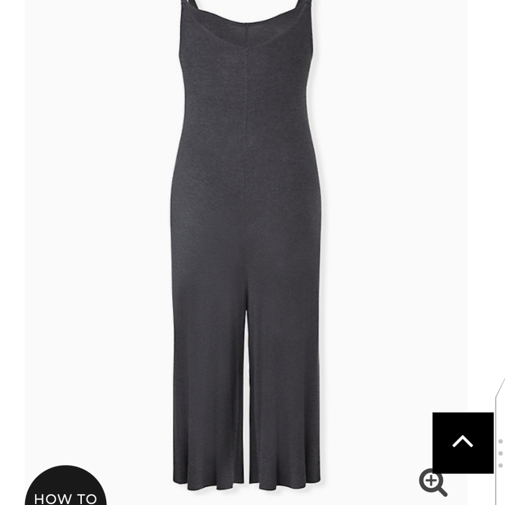 🆕SUPER SOFT CHARCOAL GREY CULOTTE JUMPSUIT - Picture 2 of 4